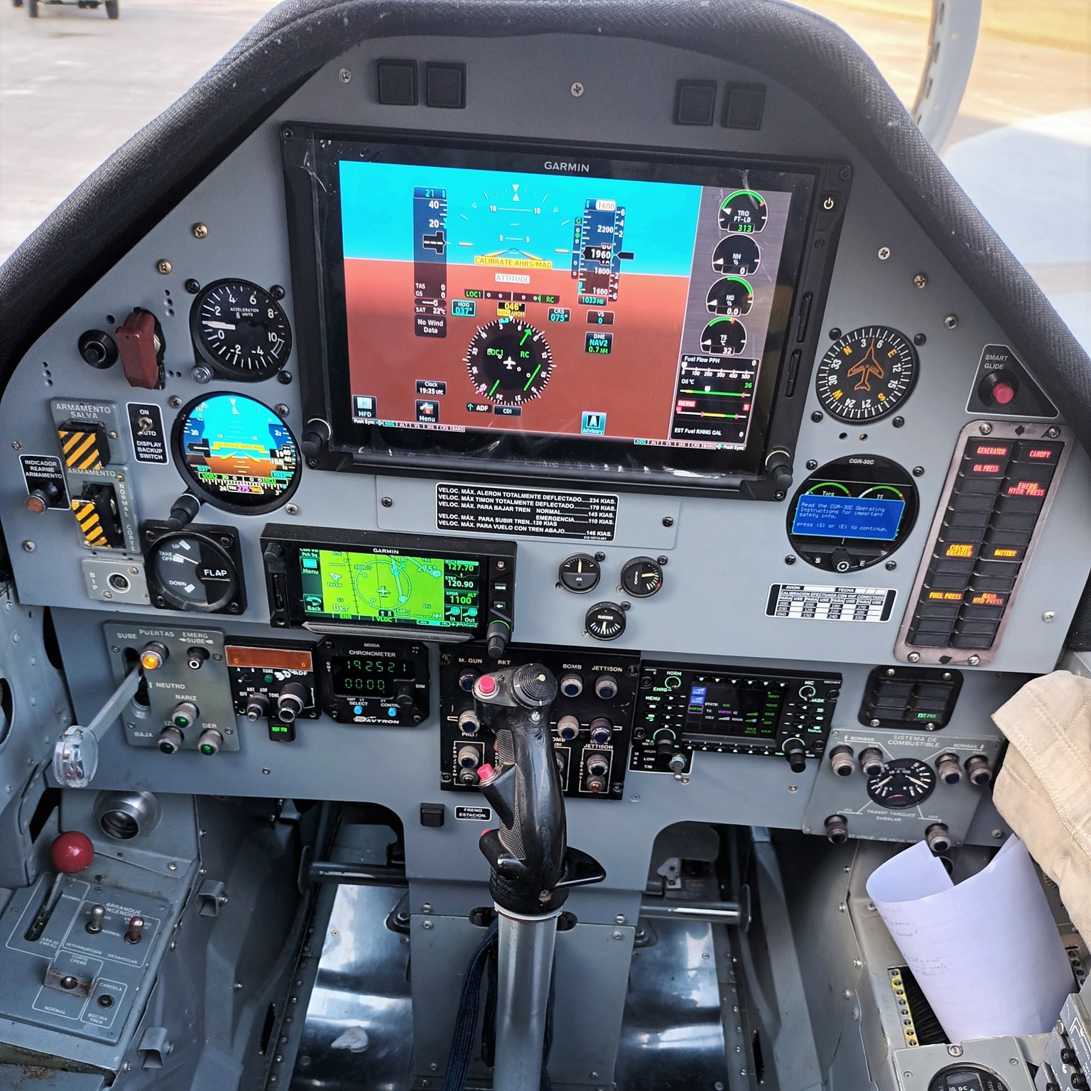 Imagen REDIMEC -Garmin G600HP TXi en el Tucano