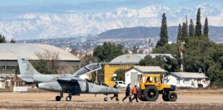 IA-63 Pampa II-40 E-805 sufre un incidente en la IV Brigada Aérea